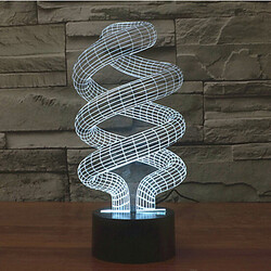 100 Touch Dimming 3d Colorful Decoration Atmosphere Lamp Christmas Light Novelty Lighting Led Night Light Spiral