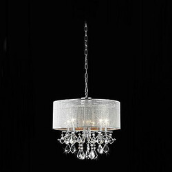 Dining Room Pendant Light Bedroom Feature For Crystal Metal Electroplated Drum Max 60w Modern/contemporary