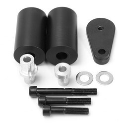 Yamaha YZF R6 Crash Frame Sliders Black R6S Sport Bike No Cut