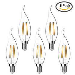 Vintage Led Filament Bulbs Cob Kwb E14 Ac 220-240 V Edison 5 Pcs