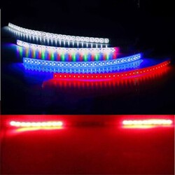 Flashing Lamp Decoration Scanning Light 2pcs Red LED Strip