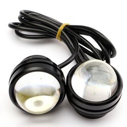 Pair DRL Lamp Headlight Driving COB LED 3W Fog Daytime Running Light