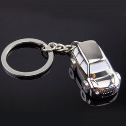 Shape Gift SUV Car Key Chain Model Creative Fashion Key Ring Zinc Alloy Unisex