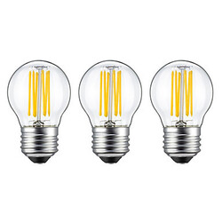 E26/e27 Led Filament Bulbs 220v-240v 3pcs Warm White G45 Cob Kwb 6w