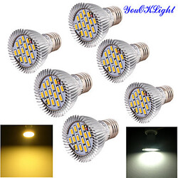 6pcs High Quality E27 700lm 220-240v 15*smd5630 85-265v Light Led Spotlight