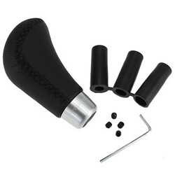 Gear Universal Black Shifter Lever Length Leather Car 9cm Shift Knob