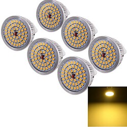 3000k Gu5.3 Light 6pcs 6.5w 12v Warm White Cri=80