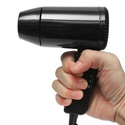 Cold Blow Camping Blower Wind Hair 12V Travel Heat Foldable Dryer Hot