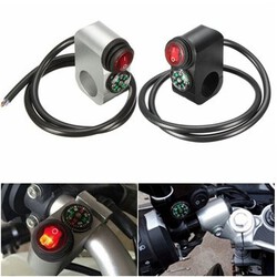 On-off Switch Signal Light Motorcycle Handlebar Compass Headlight 12V 16A 22mm