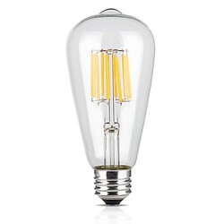 Cob Ac 220-240 V Warm White 1 Pcs E26/e27 Led Filament Bulbs 12w St64