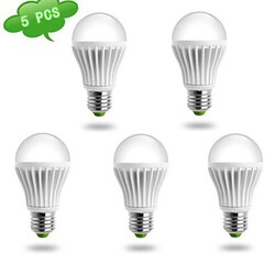 Cool White Ac 85-265 V A19 5 Pcs Led Globe Bulbs Duxlite 10w E26/e27