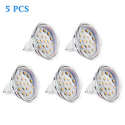 Smd 4w 5 Pcs Mr16 Led Spotlight Warm White 100 Gu5.3