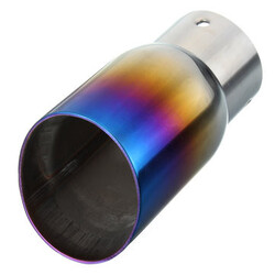 Roll inches Tail Pipe Inlet Universal Port Muffler Tip Throat