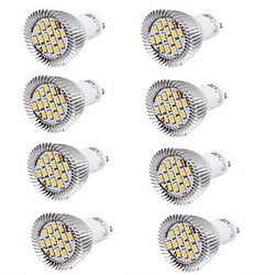 Ac110 Led Spotlight White 220-240v Light 8pcs 7.5w Gu10