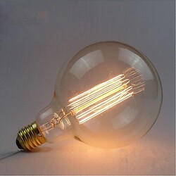 220v-240v Carbon Straight Filament Pearl 40w Retro Wire