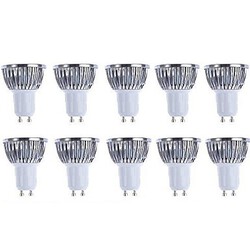 Cob Led Spotlight Warm White Cool White 10 Pcs Gu10 Dimmable 5w Ac 110-130 V