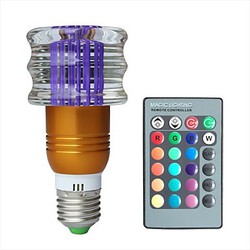 220v Color E27 Rgb Crystal Bulb