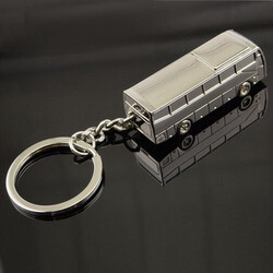 Key Ring Unisex Gift Shape Zinc Alloy Bus Creative Key Chain Fashion Model