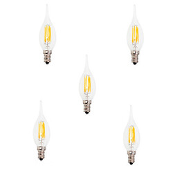 Ca35 E14 Warm 5pcs Edison Glass 6w