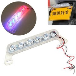 Brake Lamp Tail 12V Strobe Flashlightt Motorcycle License Plate LED