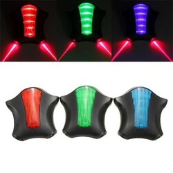 Lamp Laser Flashing Motor Safety Warning LEDs Rear Tail Light E-bike