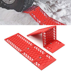 ATV Sand Grass Car Auto Snow Recovery 2pcs Red Road Track Tracks Tyre