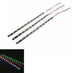 12 LED White Strip Lights Boat Marine Waterproof 3pcs 12V Red Green Lighting