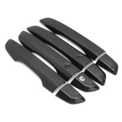 4pcs Honda Civic Door Handle Cover Trim Carbon Fiber Style Exterior