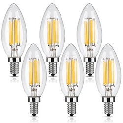 E12 6 Pcs Cob Kwb Ac 110-130 V Dimmable