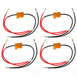 Indicator Light 4pcs 12V Resistor Flasher Relay Aluminum 25W Motorcycle Car