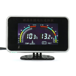 24V 2 in 1 Gauges Gauge Electronic Digital Car Universal LCD