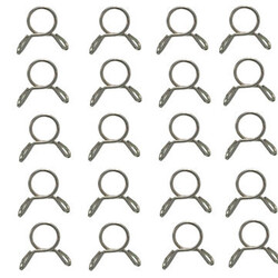 Clamp Motorcycle Boat ATVs Scooter 7mm 20pcs Fuel Line Hose Tubing Spring Clip