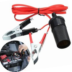 12V Adaptor Car Battery Terminal Clip-on Cigarette Lighter Power Socket