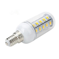 Warm White Smd E14 E26/e27 Ac 220-240 V 500-600 6w Led Corn Lights Cool White