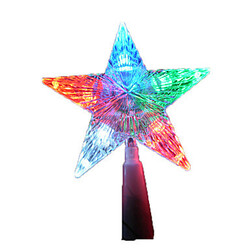 Decoration Interior Random Color Night Light Five-pointed Christmas Present 1pc Star