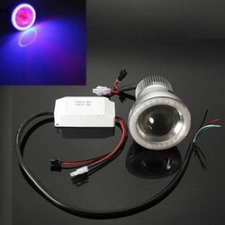 Projector Eye Devil Motorcycle 12V Headlight Angel T6 LED Spot