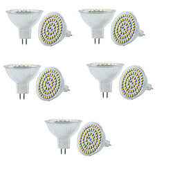 Warm White 10pcs Decorative Led Spotlight Dimmable 60smd White Mr16