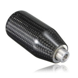 Carbon Fibre Stick Oval Shifter Lever Knob Car Manual Gear Shift